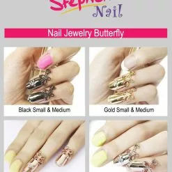 Stephen Nail Jewelry Butterfly (Small Pink Gold)