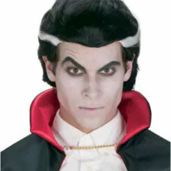 Costume Wigs Classic Vampire | Black/White Halloween Wig By Wicked Wigs