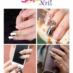 Stephen Nail Jewelry Twin Hearts (Medium-Pink Gold)