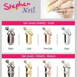 Stephen Nail Jewelry Butterfly (Medium Silver)