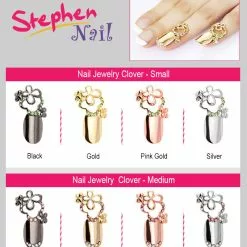 Stephen Nail Jewelry Clover (Small-Pink Gold)