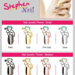 Stephen Nail Jewelry Flower (Small-Pink Gold)