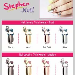 Stephen Nail Jewelry Twin Hearts (Small-Silver)