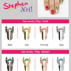 Stephen Nail Jewelry Wing (Small-Pink Gold)