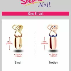 Stephen Nail Jewelry Triple Hearts (Small-Black)