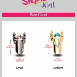 Stephen Nail Jewelry Wing (Medium-Silver)