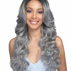 Wigs For Black Women Kiliah | Lace Front Human Hair Blend Wig By Bobbi Boss