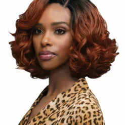 Wigs For Black Women Cindy | Lace Front Synthetic Wig By Bobbi Boss