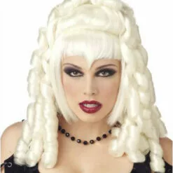 California Costume Wigs Goth Vampira White Halloween Wig By California Costumes