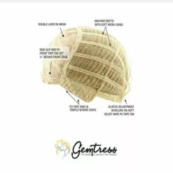 Camellia | Monofilament Synthetic Wig By Gemtress Wigs For Women