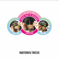 Wigs For Black Women HPL Spin70 | Lace Part Remy Human Hair Wig By Motown Tress