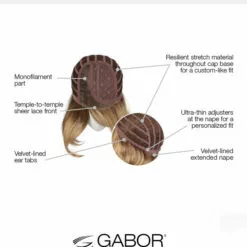 Bouncy Beauty | Lace Front & Monofilament Part Synthetic Wig By Gabor Wigs For Women
