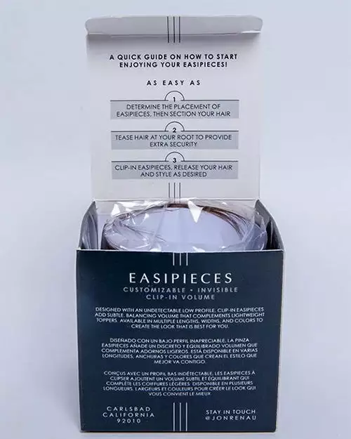 EasiPieces 12 Inch Length X 6 Inch Width (1pc) | Remy Human Hair Piece By Jon Renau