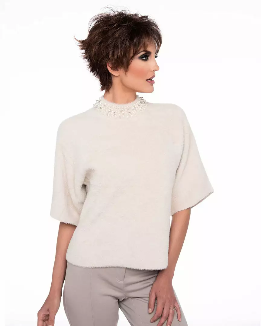 Flame | Monofilament Crown Human Hair Blend Wig By Envy Wigs For Women