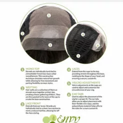 Erica | Lace Front & Monofilament Top Human Hair Blend Wig By Envy Wigs For Women