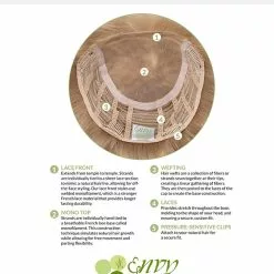 Wedge Topper (Exclusive) | Lace Front & Monofilament Synthetic Hair Toppers By Envy