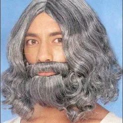 Franco Costume Wigs Biblical Wig & Beard Set Costume Wig By Franco