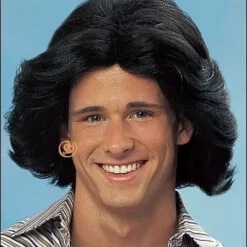 Franco Costume Wigs Feathered 1970s Male Costume Wig By Franco