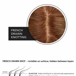 8~12 Inch EasiPart French 12 Inch | Monofilament Remy Human Hair Toppers By Jon Renau