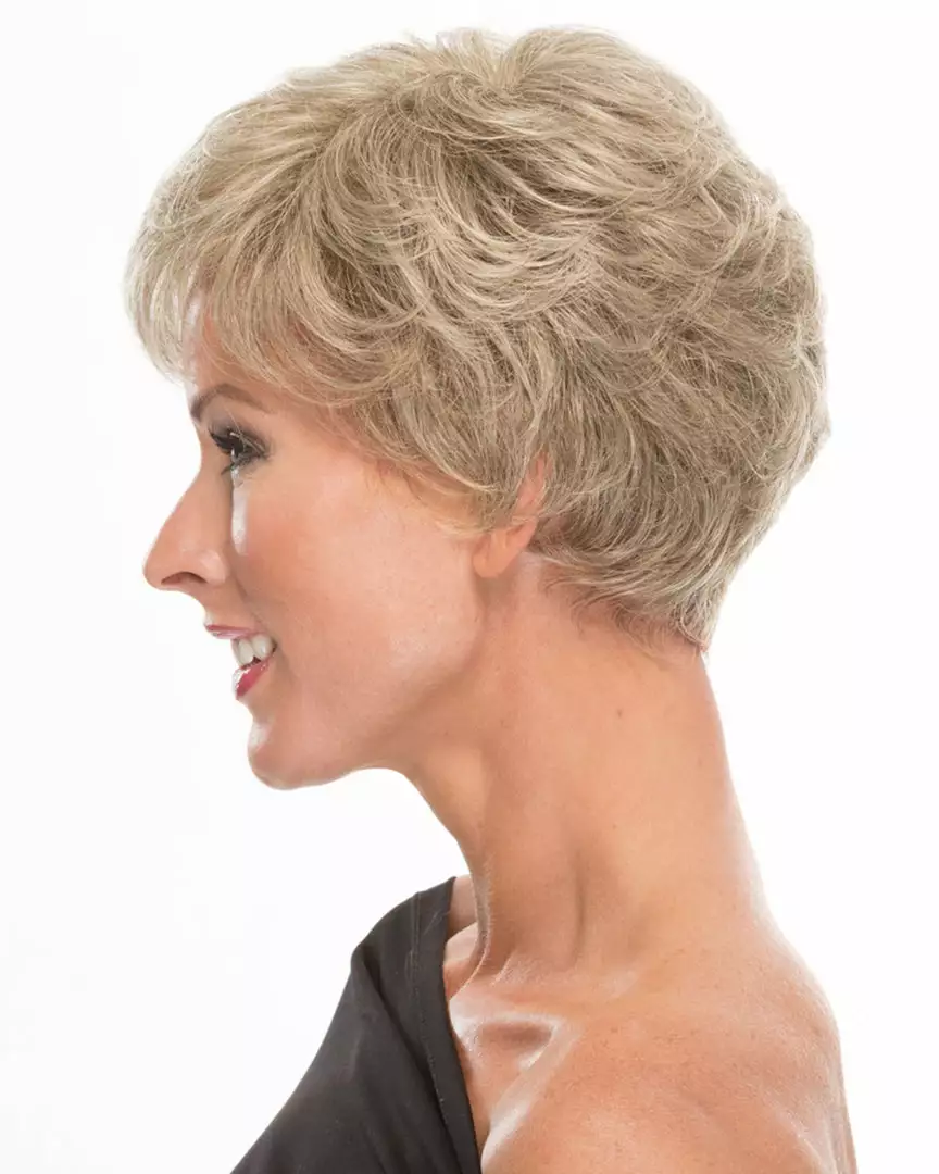 Wigs For Women Textured Short Cut | / Textured Boy Cut Monofilament Synthetic Wig By TressAllure