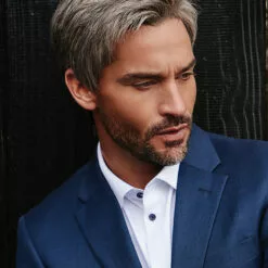 Reserved | Average/Large Men's Lace Front & Monofilament Crown Synthetic Wig By HIM Wigs For Men