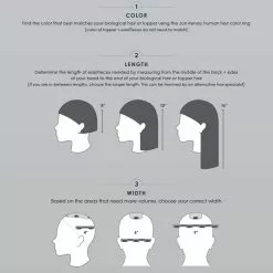 EasiPieces 16 Inch Length X 9 Inch Width (1pc) | Remy Human Hair Piece By Jon Renau