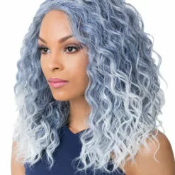 Wigs For Black Women Swiss Lace Marina | Lace Front & Lace Part Synthetic Wig By It's A Wig