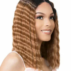 Wigs For Black Women HD Lace Crimped Hair-1 | Lace Front & Lace Part Synthetic Wig By It's A Wig