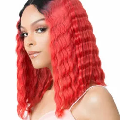 Wigs For Black Women HD Lace Crimped Hair-1 | Lace Front & Lace Part Synthetic Wig By It's A Wig