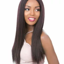 Vixen X Yaki Straight | Lace Front Human Hair Blend Wig By It's A Wig