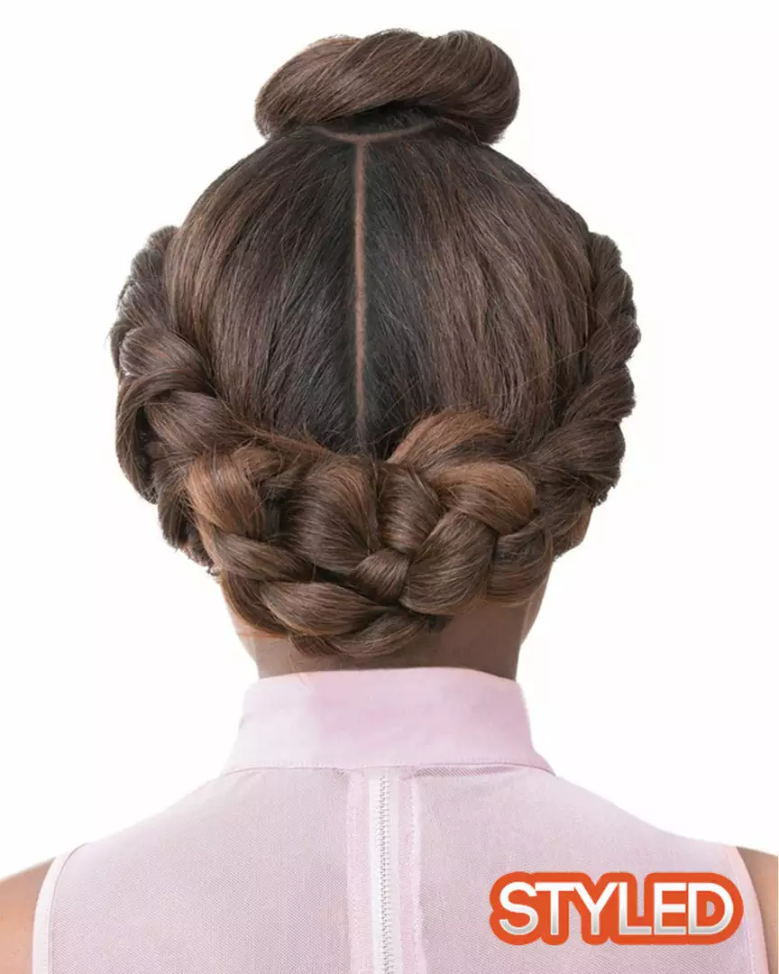 Wigs For Black Women Vixen Y Yaki Straight | Lace Front Human Hair Blend Wig By It's A Wig