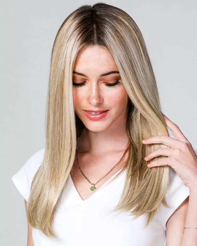 Wiglets EasiPart T HD 18 Inch (Exclusive) | Monofilament Synthetic Hair Toppers By Jon Renau