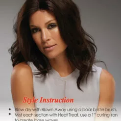 Jennifer (Exclusive) | Lace Front & Monofilament Remy Human Hair Wig By Jon Renau