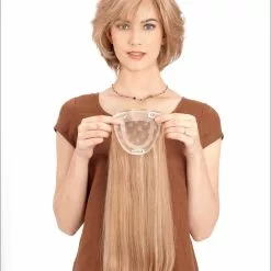 Toppiece 3003 | Monofilament Human Hair Wiglets By Louis Ferre