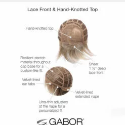 Carte Blanche | Lace Front & Monofilament Synthetic Wig By Gabor Wigs For Women
