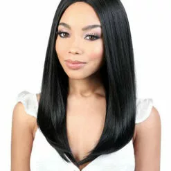 Wigs For Black Women LDP-Fine18 | Lace Front & Lace Part Synthetic Wig By Motown Tress