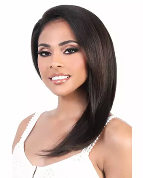 HNBL3 Ina | Lace Front Remy Human Hair Wig By Motown Tress