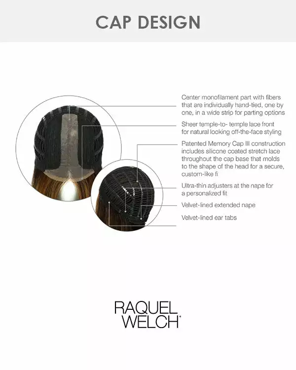 Nice Move | Lace Front & Monofilament Part Synthetic Wig By Raquel Welch Wigs For Women