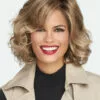 Wigs For Women Brave The Wave | Lace Front & Monofilament Part Synthetic Wig By Raquel Welch