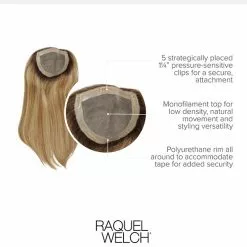 Gilded 18 Inch | Monofilament Human Hair Wiglet By Raquel Welch 18~26 Inch