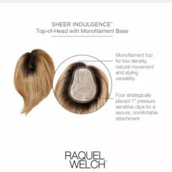 Go All Out 10 Inch | Monofilament Synthetic Hair Toppers By Raquel Welch