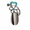 Stephen Nail Jewelry Flower (Small-Black)