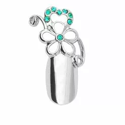 Stephen Nail Jewelry Flower (Small-Silver)