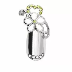 Stephen Nail Jewelry Flower (Medium-Silver)