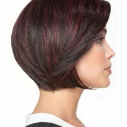 Wigs For Women Angled Bob | Lace Front & Monofilament Part Synthetic Wig By TressAllure