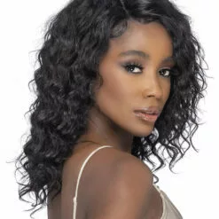 Wigs For Black Women Nebula | Lace Front Remy Human Hair Wig By Vivica Fox