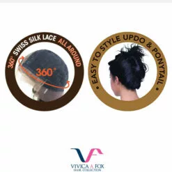 Wigs For Black Women Nebula | Lace Front Remy Human Hair Wig By Vivica Fox