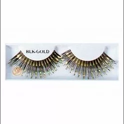 Best Wig Outlet Black/Gold Eyelashes