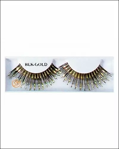 Best Wig Outlet Black/Gold Eyelashes