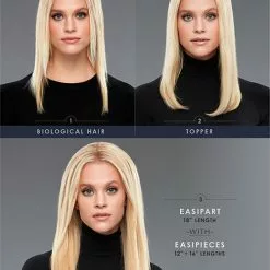 EasiPieces 16 Inch Length X 6 Inch Width (1pc) | Remy Human Hair Piece By Jon Renau Hair Extensions